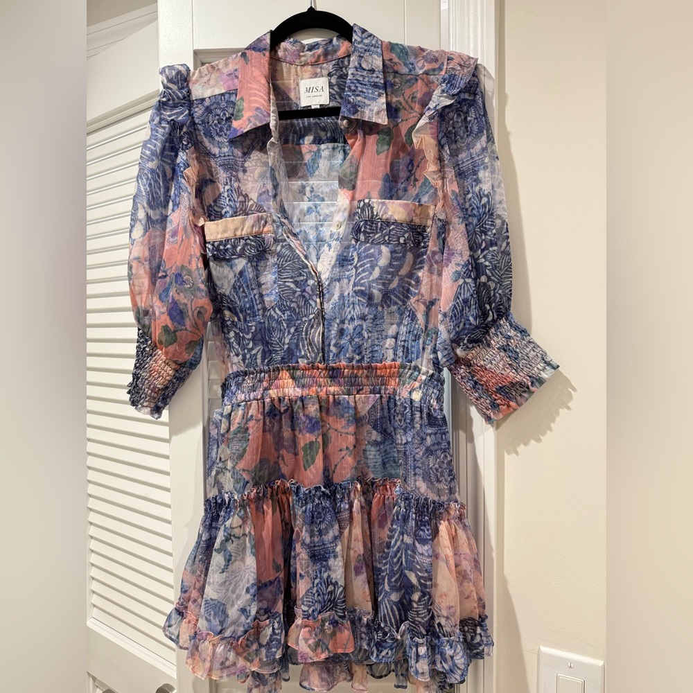 Misa Los Angeles Multicolor Floral Blouse